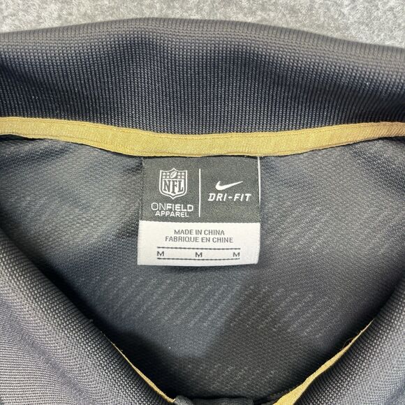Nike Dri-Fit NFL New Orleans Saints Polo Shirt Men’s Medium Gray Golf Activewear - Picture 6 of 14